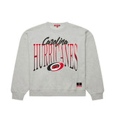 Carolina Hurricanes Mitchell & Ness Women's Hockey Night Sweatshirt Heather Gray
