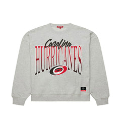 Carolina Hurricanes Mitchell & Ness Women's Hockey Night Sweatshirt Heather Gray
