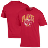Calgary Flames Champion Helmet T-Shirt Red