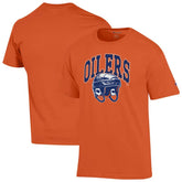 Edmonton Oilers Champion Helmet T-Shirt Orange