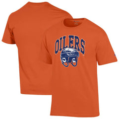 Edmonton Oilers Champion Helmet T-Shirt Orange