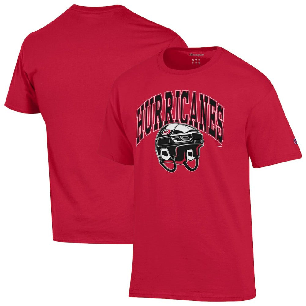 Carolina Hurricanes Champion Helmet T-Shirt Red