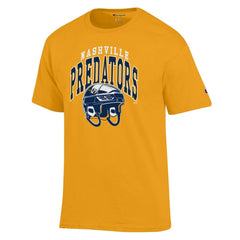 Nashville Predators Champion Helmet T-Shirt Gold