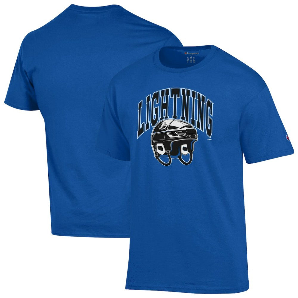 Tampa Bay Lightning Champion Helmet T-Shirt Royal