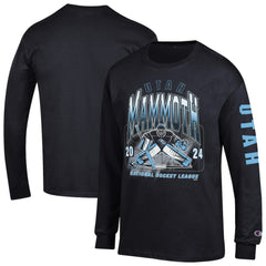Utah Mammoth Champion Long Sleeve Jersey T-Shirt Black