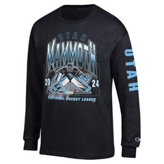 Utah Mammoth Champion Long Sleeve Jersey T-Shirt Black