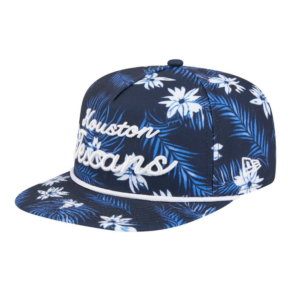 Houston Texans New Era Palm Print A-Frame 9FIFTY Snapback Hat - Navy sale