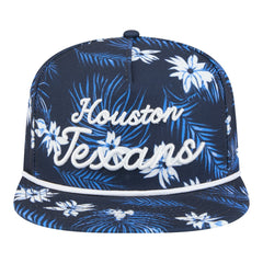 Houston Texans New Era Palm Print A-Frame 9FIFTY Snapback Hat - Navy sale