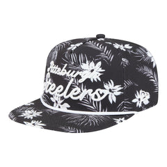 Pittsburgh Steelers New Era Palm Print A-Frame 9FIFTY Snapback Hat - Black on sale
