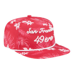 San Francisco 49ers New Era Palm Print A-Frame 9FIFTY Snapback Hat - Scarlet sale