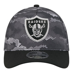 Las Vegas Raiders New Era Camo A-Frame 39THIRTY Flex Hat - Black for sale