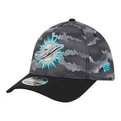 Miami Dolphins New Era Camo A-Frame 39THIRTY Flex Hat - Black discount