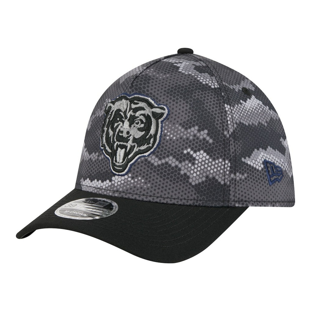 Chicago Bears New Era Camo A-Frame 39THIRTY Flex Hat - Black sale