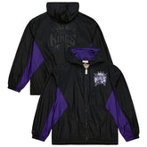 Sacramento Kings Playmaker Full-Zip Hooded Windbreaker Jacket - Black | Mitchell & Ness discount