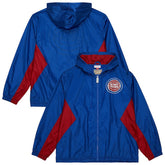 Detroit Pistons Playmaker Full-Zip Hooded Windbreaker Jacket sale - Blue | Mitchell & Ness on sale
