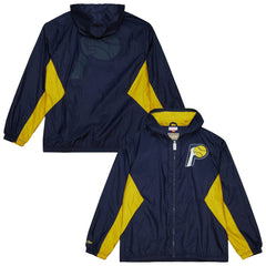 Indiana Pacers Playmaker Full-Zip Hooded Windbreaker Jacket - Navy | Mitchell & Ness discount