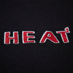 Miami Heat Unisex Playmaker Vintage Logo T-Shirt - Black | Mitchell & Ness for sale