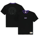 Toronto Raptors Unisex Playmaker Vintage Logo T-Shirt - Black | Mitchell & Ness for sale