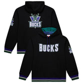 Milwaukee Bucks Unisex Vintage Heavyweight Hoodie - Black | Mitchell & Ness cheap