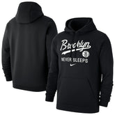 Brooklyn Nets Brooklyn Never Sleeps Club Hoodie - Black | Nike on sale