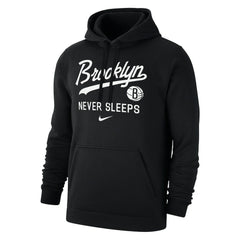 Brooklyn Nets Brooklyn Never Sleeps Club Hoodie - Black | Nike on sale