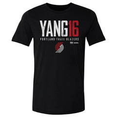 Yang Hansen Portland Trail Blazers 500 Level Elite T-Shirt - Black shop