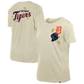 Detroit Tigers Women's Stars & Cap T-Shirt - Cream | New Era