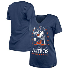 Houston Astros Women's Little Miss 2 V-Neck T-Shirt - Navy | New Era