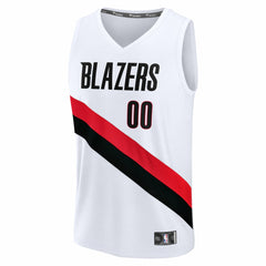 Portland Trail Blazers Fast Break Replica Custom Jersey - Association Edition - White | Fanatics for sale