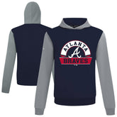 Atlanta Braves Levelwear Throwback Ultimate Banner Arch Hoodie - Navy