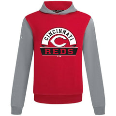 Cincinnati Reds Levelwear Throwback Ultimate Banner Arch Hoodie - Red