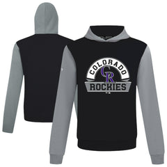 Colorado Rockies Levelwear Throwback Ultimate Banner Arch Hoodie - Black
