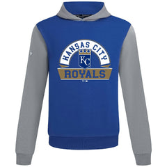 Kansas City Royals Levelwear Throwback Ultimate Banner Arch Hoodie - Royal
