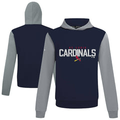St. Louis Cardinals Levelwear Throwback Carve Ultimate Hoodie - Navy