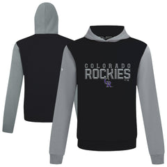 Colorado Rockies Levelwear Throwback Carve Ultimate Hoodie - Black