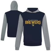 Milwaukee Brewers Levelwear Throwback Carve Ultimate Hoodie - Navy