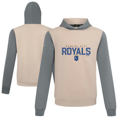 Kansas City Royals Levelwear Throwback Carve Ultimate Hoodie - Sand