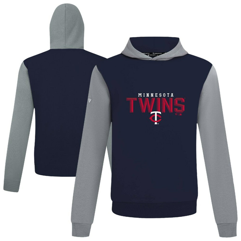 Minnesota Twins Levelwear Throwback Carve Ultimate Hoodie - Navy