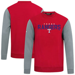 Texas Rangers Levelwear Throwback Ultimate Carve Sweatshirt - Red