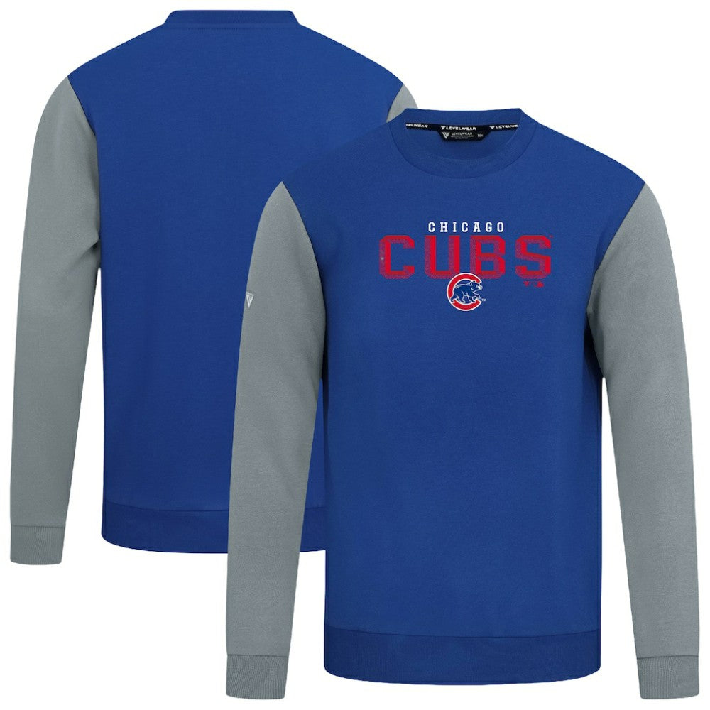 Chicago Cubs Levelwear Throwback Ultimate Carve Sweatshirt - Royal