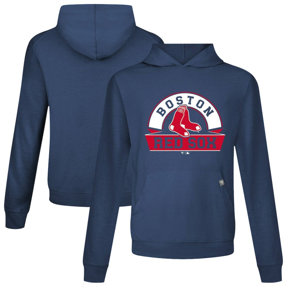 Boston Red Sox Levelwear Relay Banner Arch Pullover Hoodie - Navy