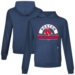 Boston Red Sox Levelwear Relay Banner Arch Pullover Hoodie - Navy