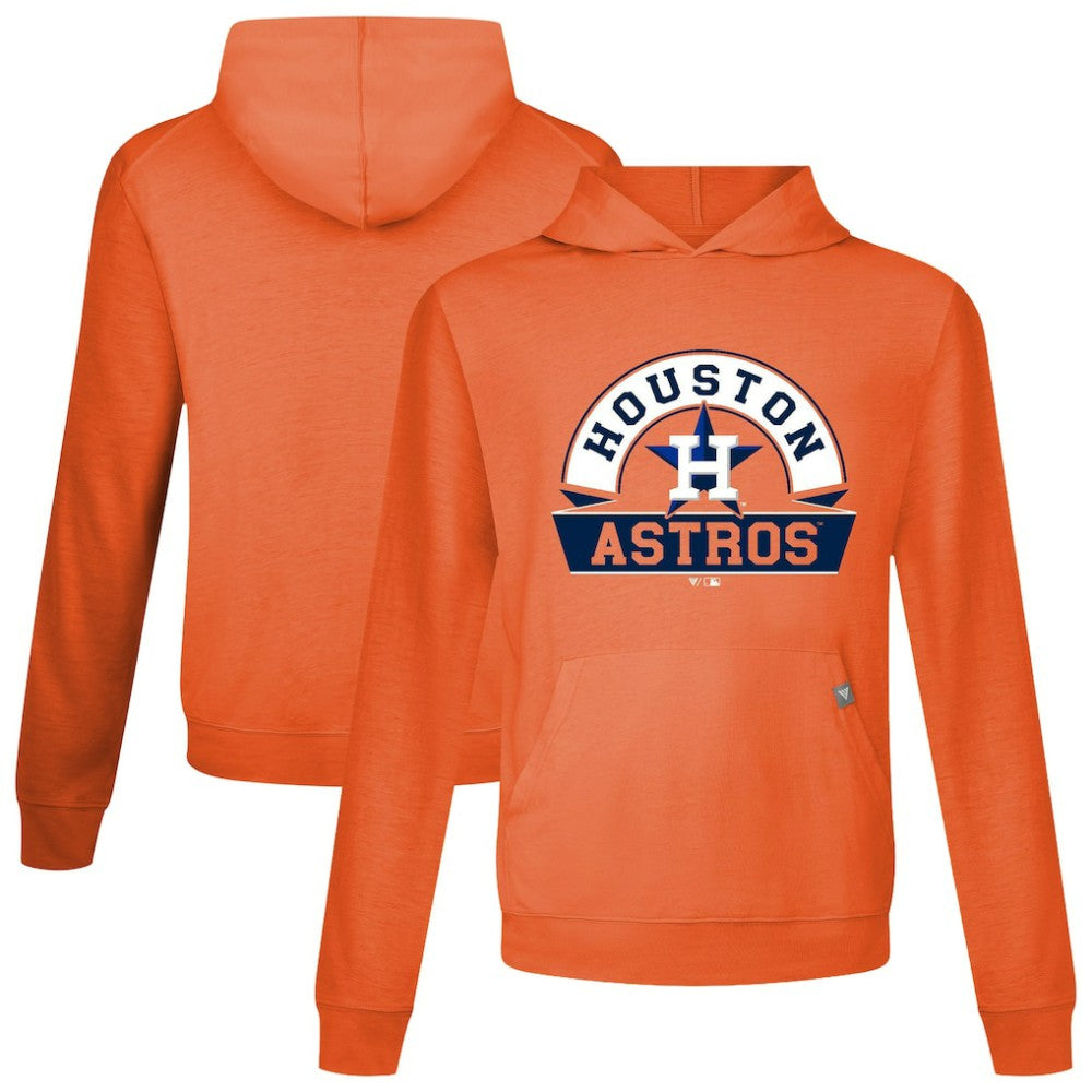 Houston Astros Levelwear Relay Banner Arch Pullover Hoodie - Orange