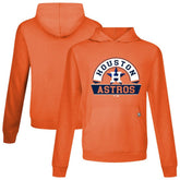 Houston Astros Levelwear Relay Banner Arch Pullover Hoodie - Orange