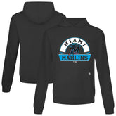 Miami Marlins Levelwear Relay Banner Arch Pullover Hoodie - Black