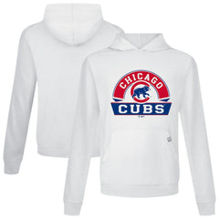 Chicago Cubs Levelwear Relay Banner Arch Pullover Hoodie - White
