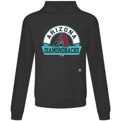 Arizona Diamondbacks Levelwear Relay Banner Arch Pullover Hoodie - Black