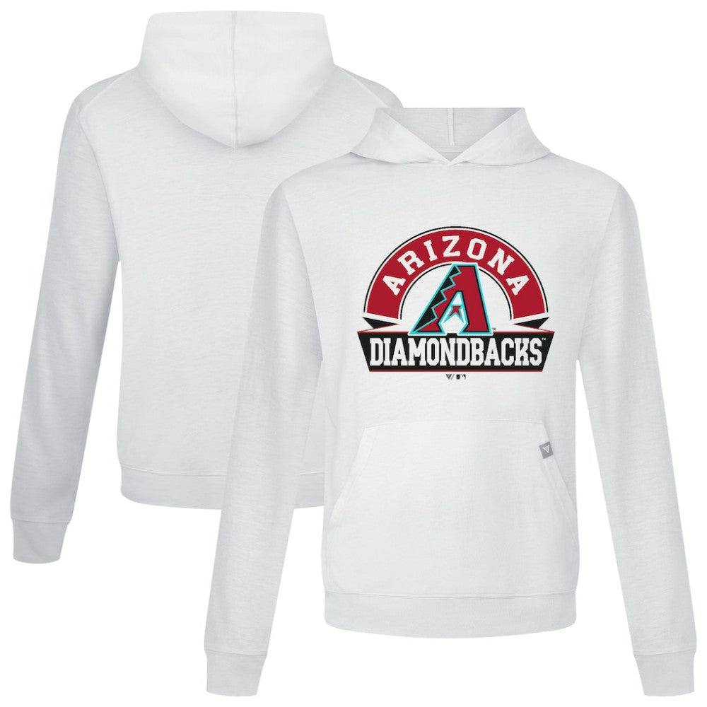Arizona Diamondbacks Levelwear Relay Banner Arch Pullover Hoodie - White