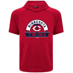 Minnesota Twins Levelwear Phase Banner Arch Hoodie T-Shirt - Red