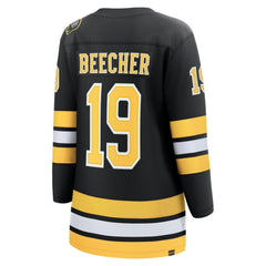 John Beecher Boston Bruins Fanatics Women's Home Breakaway Player Jersey Black